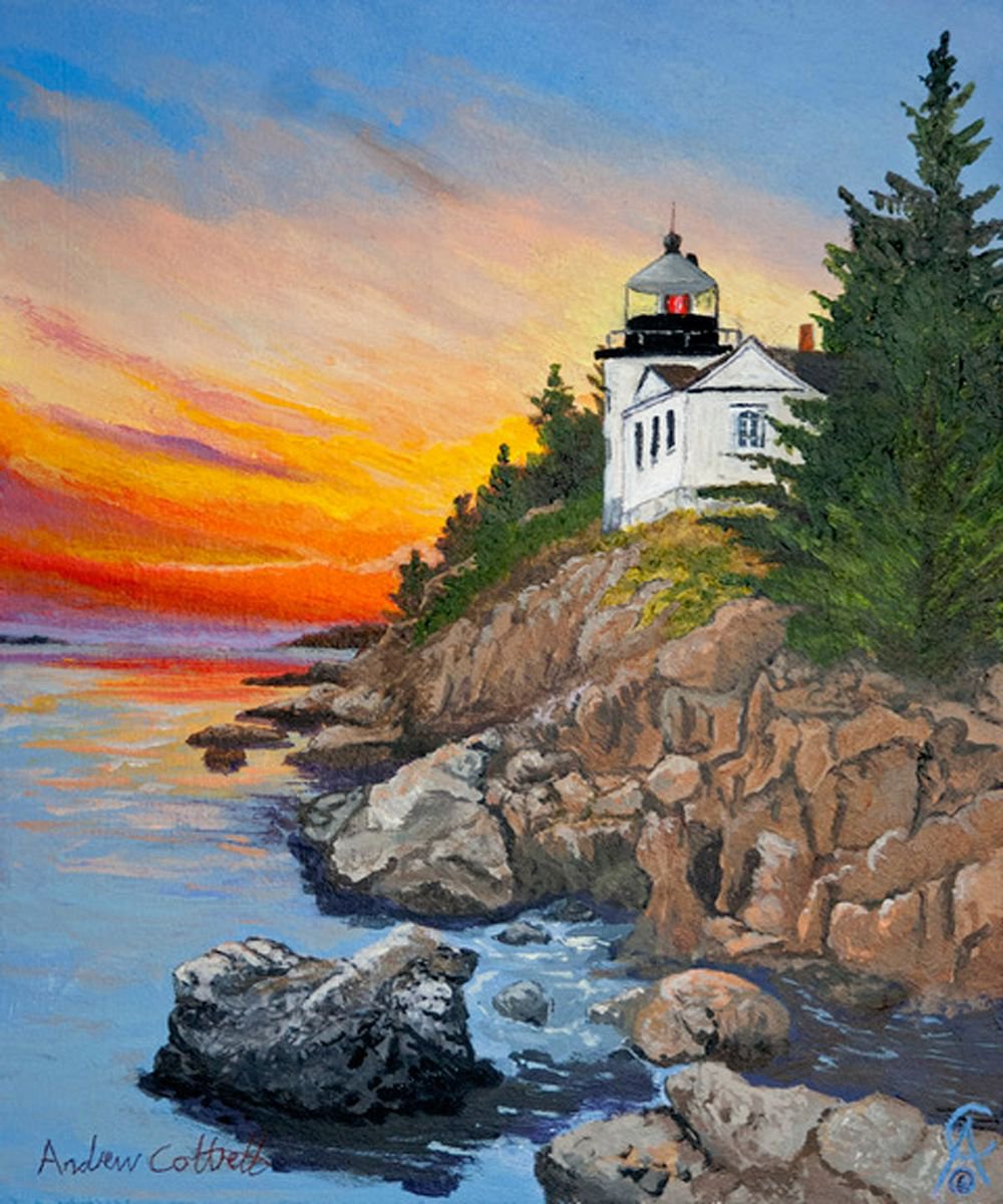 Bass Harbour Head Lighthouse by Andrew Cottrell