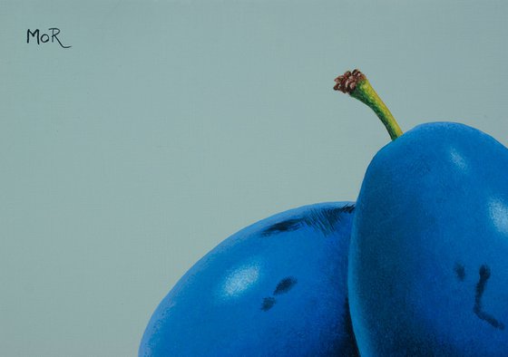 Plums in Blue Mood