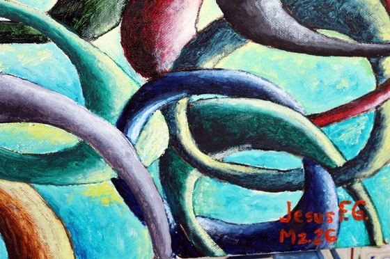 Cadena de favores . Chain of favors.