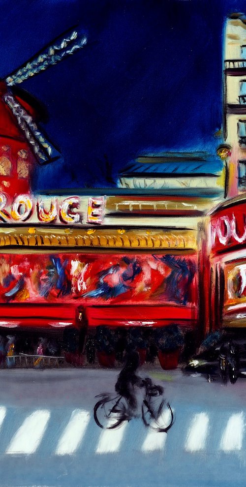 Moulin Rouge, Evening Paris by Ruslana Levandovska