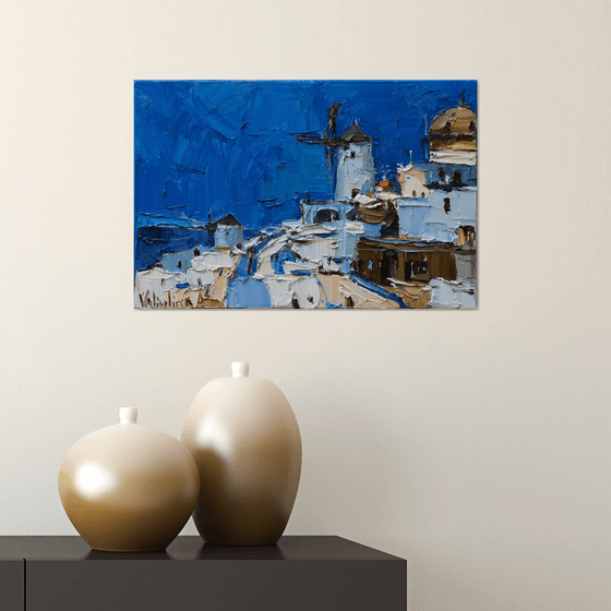 Santorini, Greece - Original landscape painting