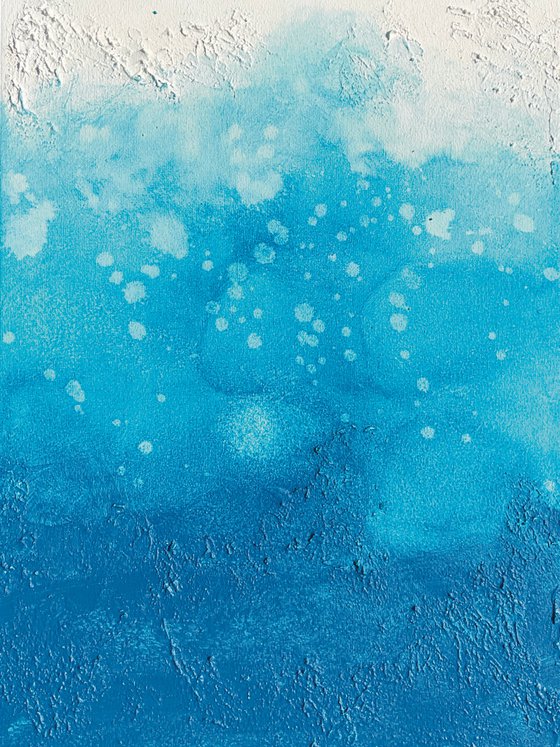 Ocean surfaces (3 artworks 40 x 30 cm) Dee Brown