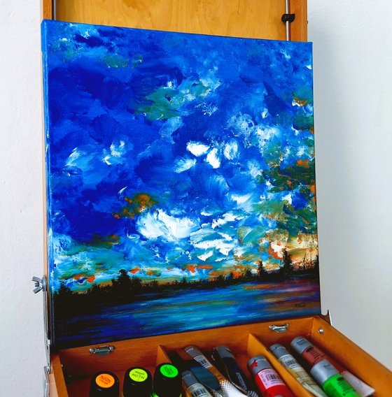 Landscape with a lake