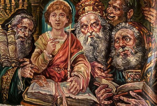 Christ among teachers by Oleg and Alexander Litvinov