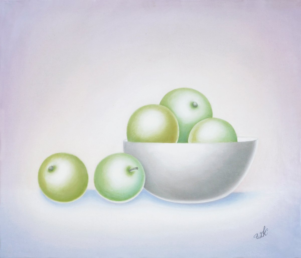 Still Life with Apples by Waldemar Kaliczak