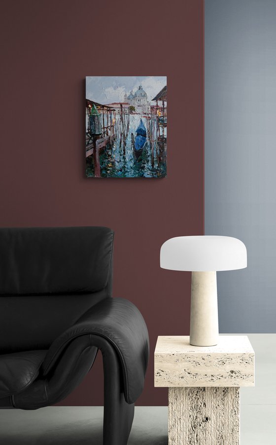 Gondola in Venice painting