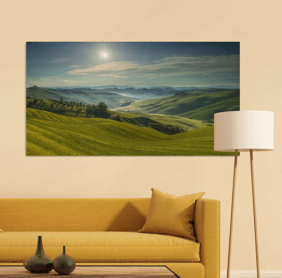 Harmony of Light - Sunrise in Tuscany - Landscape Art Photo