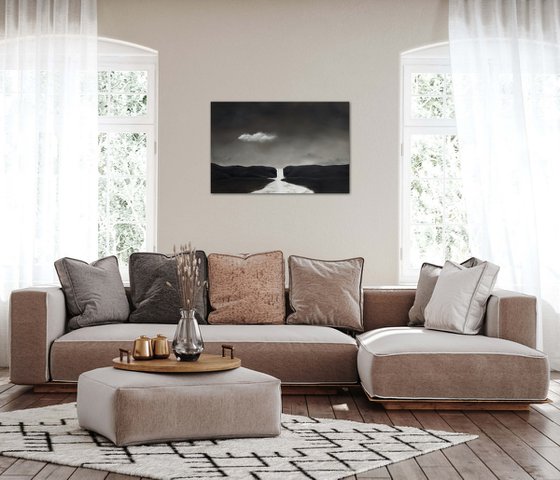 Cloud With Skogafoss, Iceland