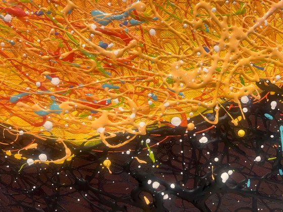 Tangerine Dawn - abstract sunrise