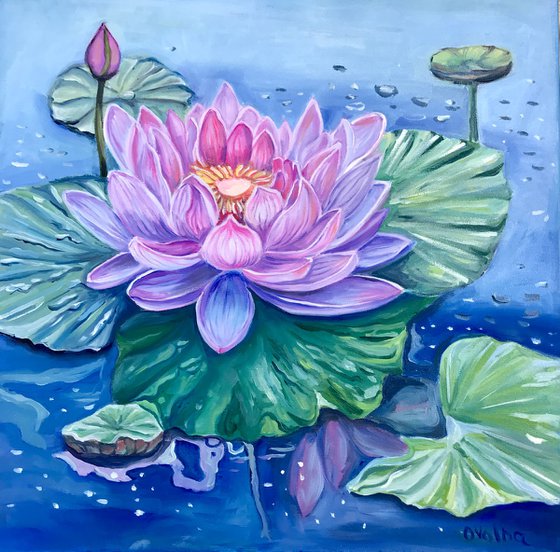 Kaleidoscope of Water Lilies Diptych