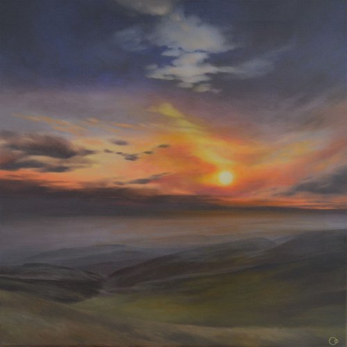 Misty Morning Sunrise on the Moors by Veronique Oodian