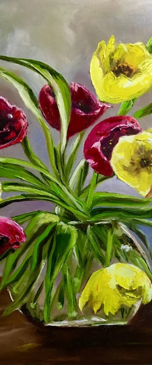 Bouquet of tulips by Olga Koval