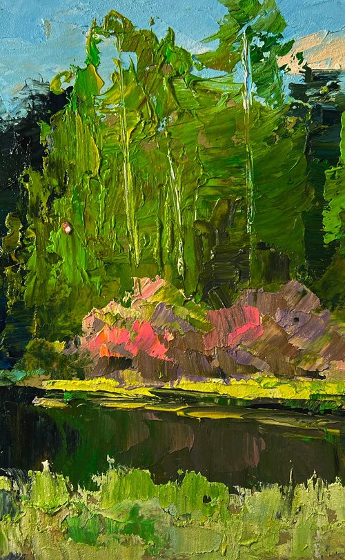 Spring Lake in the Forest by Boris Serdyuk