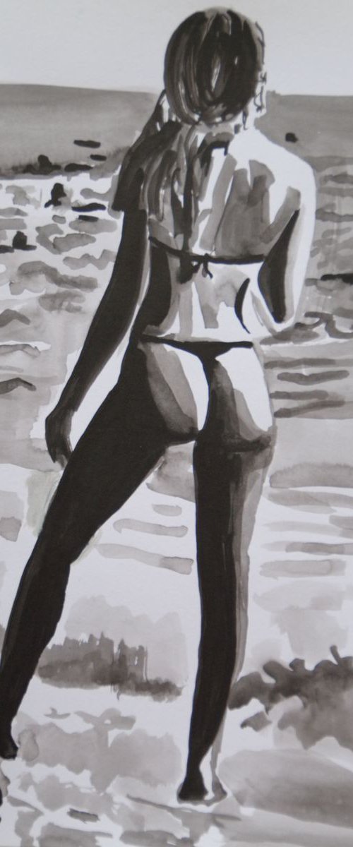 At the beach #22 ID  / 42 x 29.7 cm by Alexandra Djokic