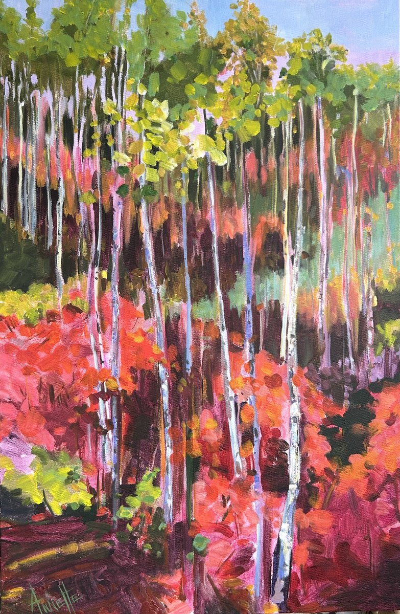  Emerald Canopy By Annette Wolters, 20 X 30, Artwork For Sale On Artfinder