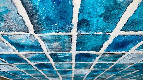 Abstraction blue white No. 2225