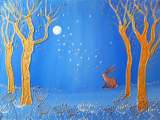 Reserved for Amy Brown Hare in the Golden Forest
