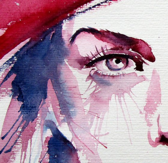 Girl with red hat