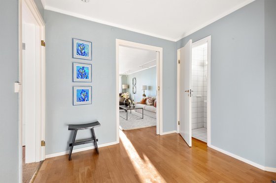 Blue Garden, set of 3