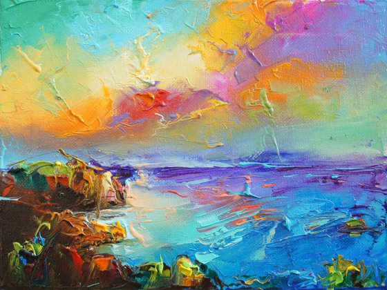 Seascape,   Oil painting