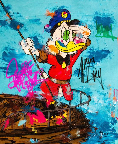 Scrooge Mc Duck - To Money Land by Carlos Pun Art