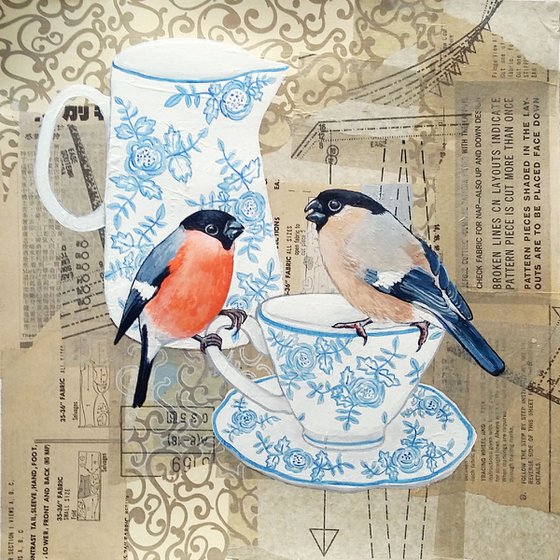 Mr and Mrs Bullfinch came to tea