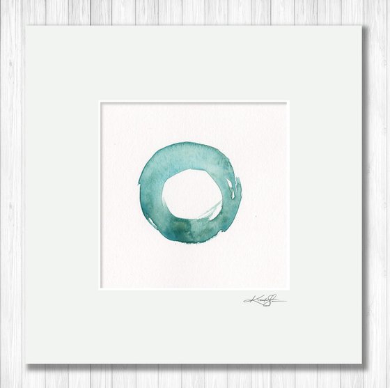 Enso Serenity 77 - Enso Abstract painting by Kathy Morton Stanion