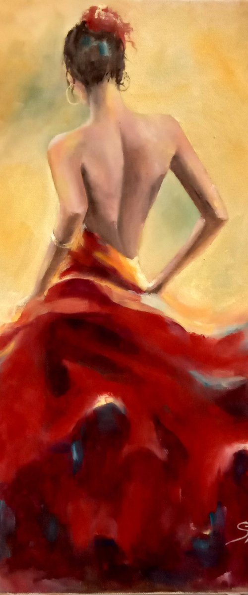 Elegance, Flamenco Dancer by Susana Z. Harris