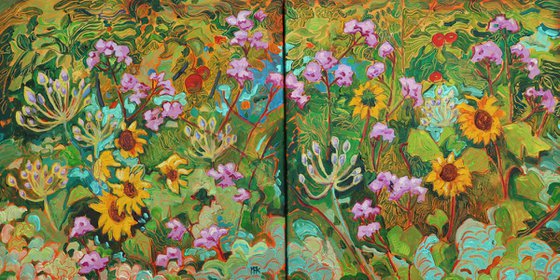 Disorderly Summer - Impressionist Flower Border