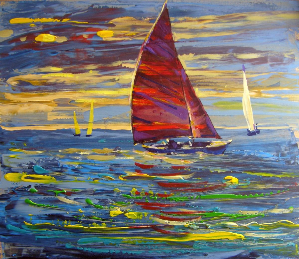 red sails by Sergey  Kachin
