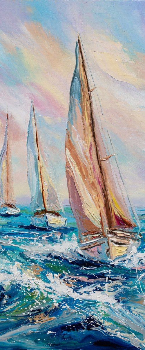 Sailing into Light by Liubov Kuptsova