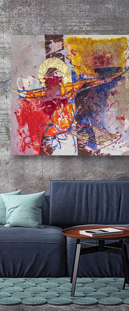 Large painting - Faith by Cornelia Petrea