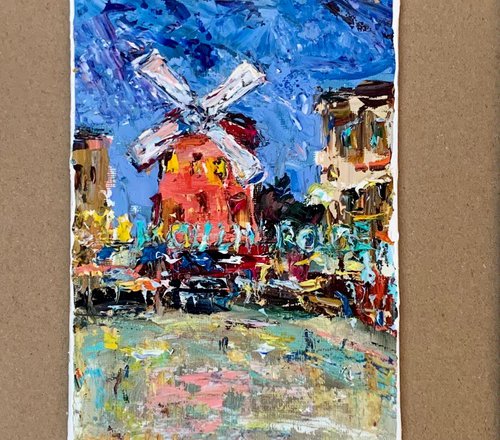 Miniature painting for a café by Vilma Gataveckienė