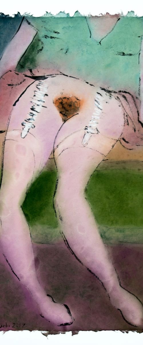 Silk tights by Marcel Garbi