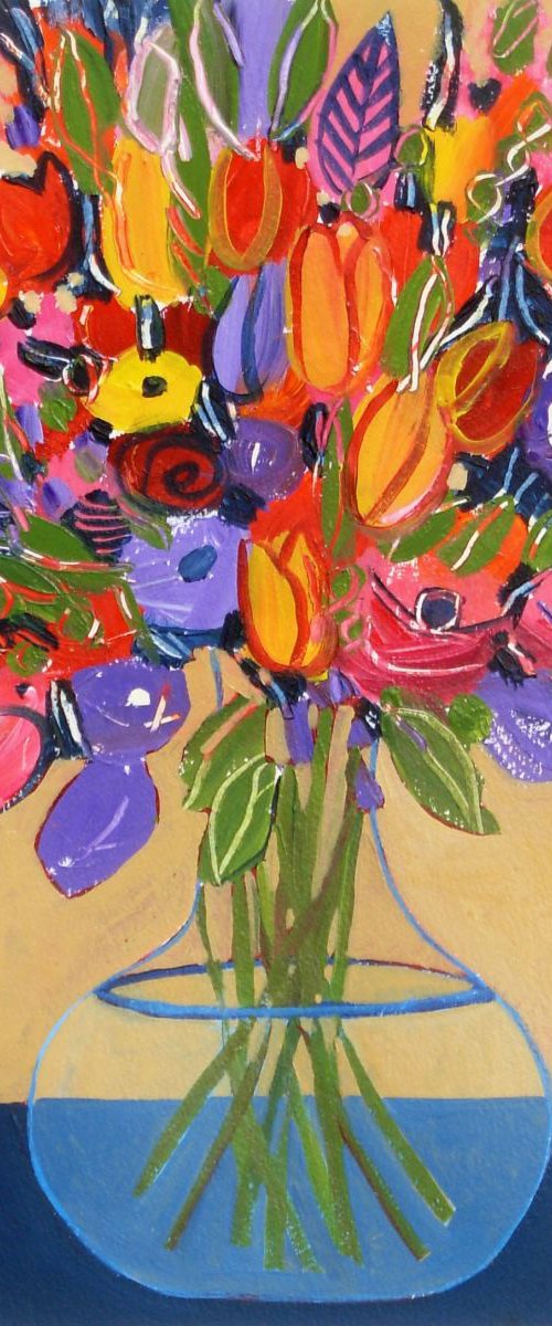 Mixed Flowers 4 by Jan Rippingham