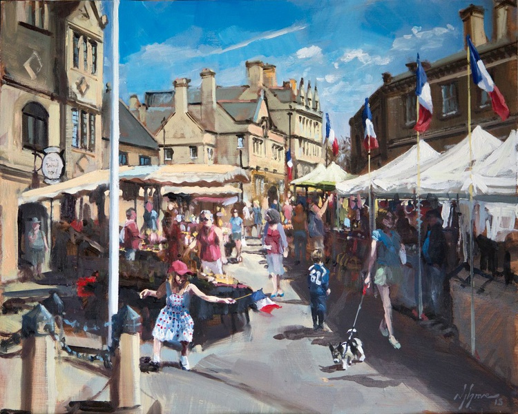 French Market Oundle By Nick Grove Artfinder