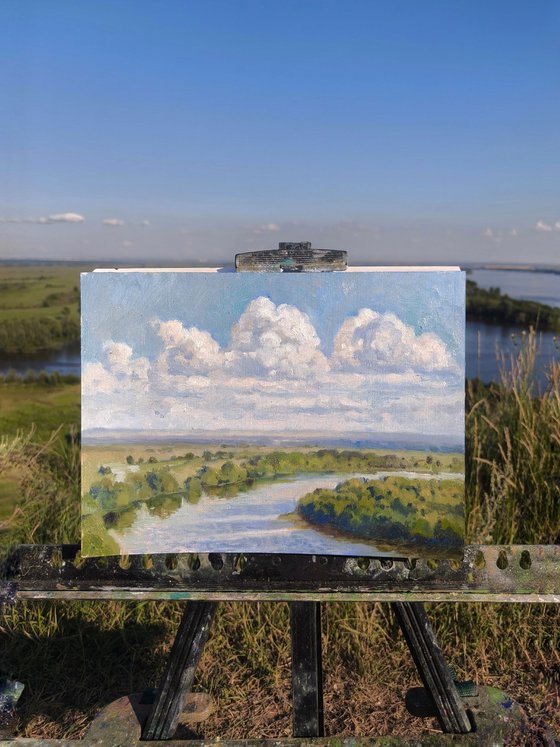 Kama River in Yelabuga, July