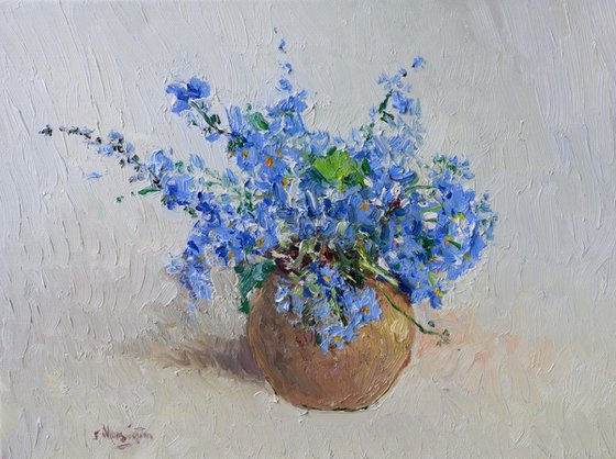 Forget Me Nots in the VAse