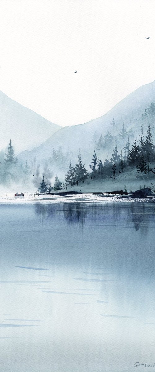 Mountain Lake #30 by Eugenia Gorbacheva