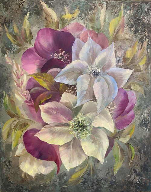 Pearlescent tenderness.  Flowers. by Larisa Batenkova