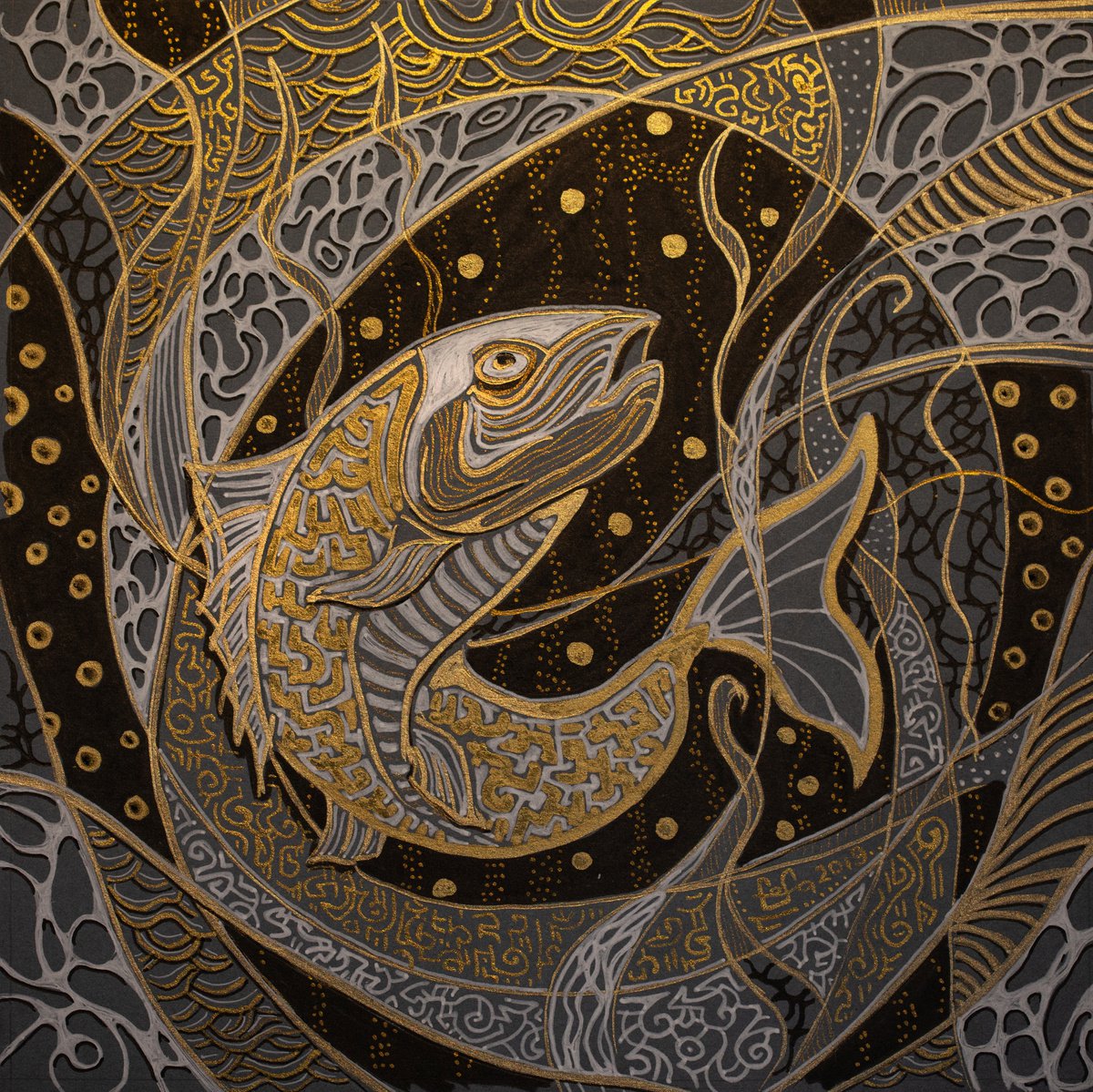 Golden carp by Fefa Koroleva