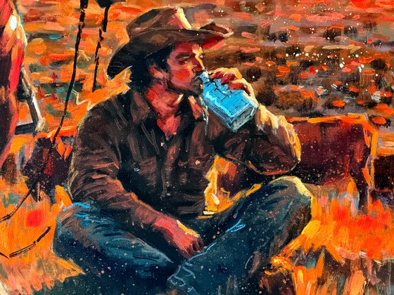 Cowboy’s Evening Respite