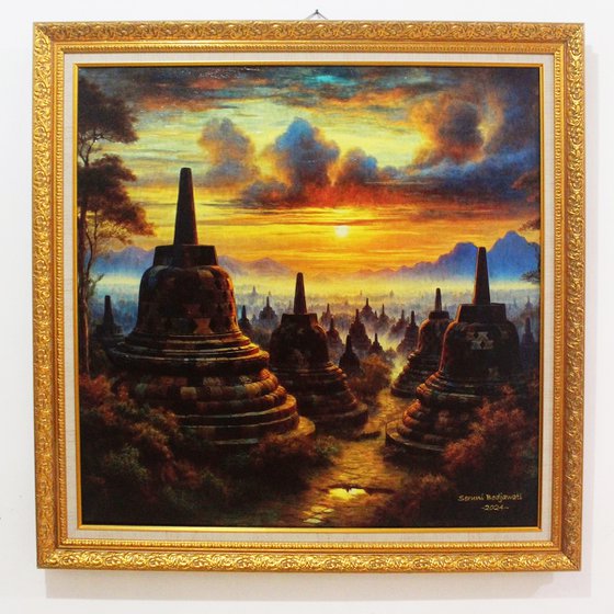 Borobudur Embraces the Sun