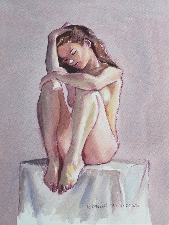 Seated female nude