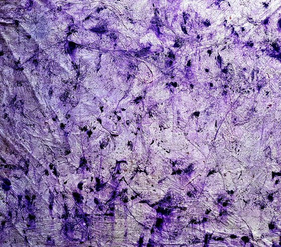 Doubts about the answer - Violet - (n.248) - 80 x 70 x 2,50 cm - ready to hang - acrylic painting on stretched canvas