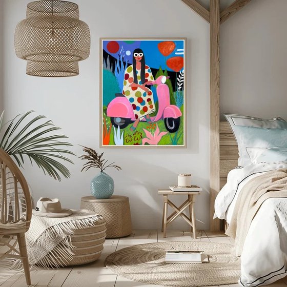 Dream Ride Under Red Sun