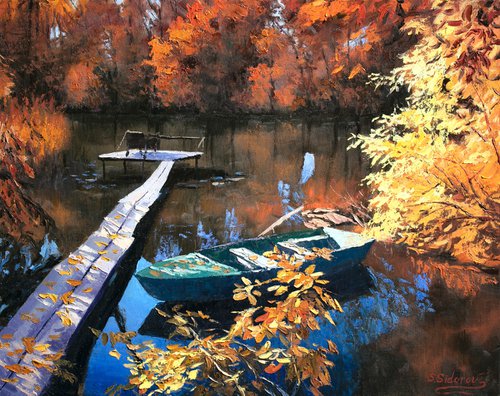 Autumn Pond by Stanislav Sidorov