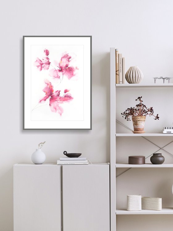 Pink flowers bouquet