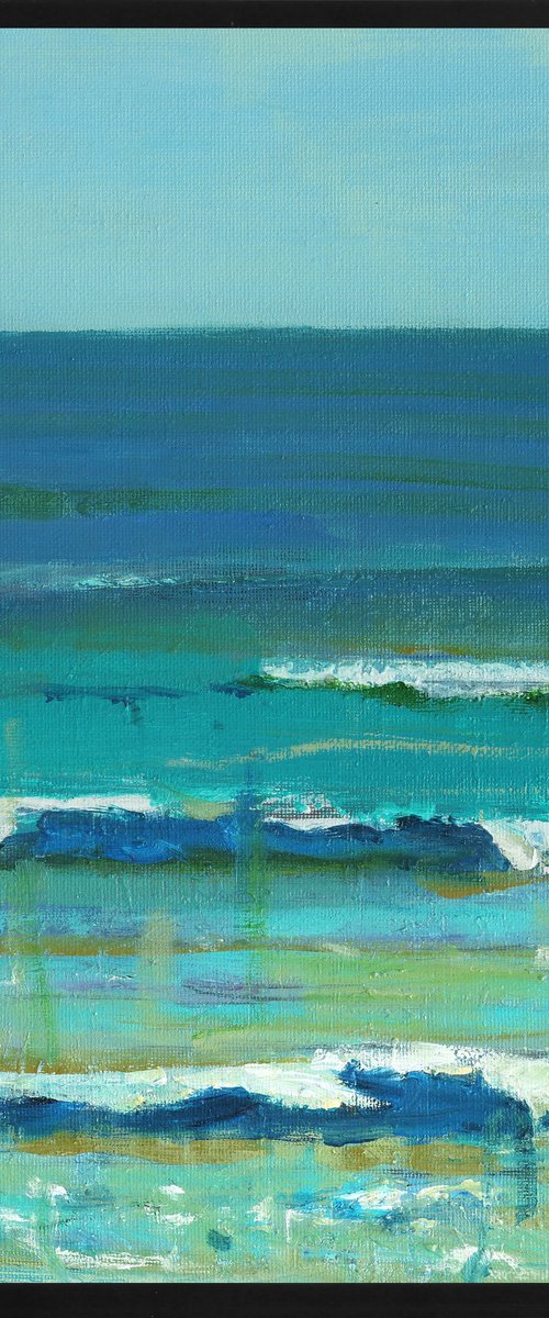 Sandbar Ocean, Framed by Bo Kravchenko