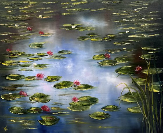 Water Lilies on the Mirror Lake